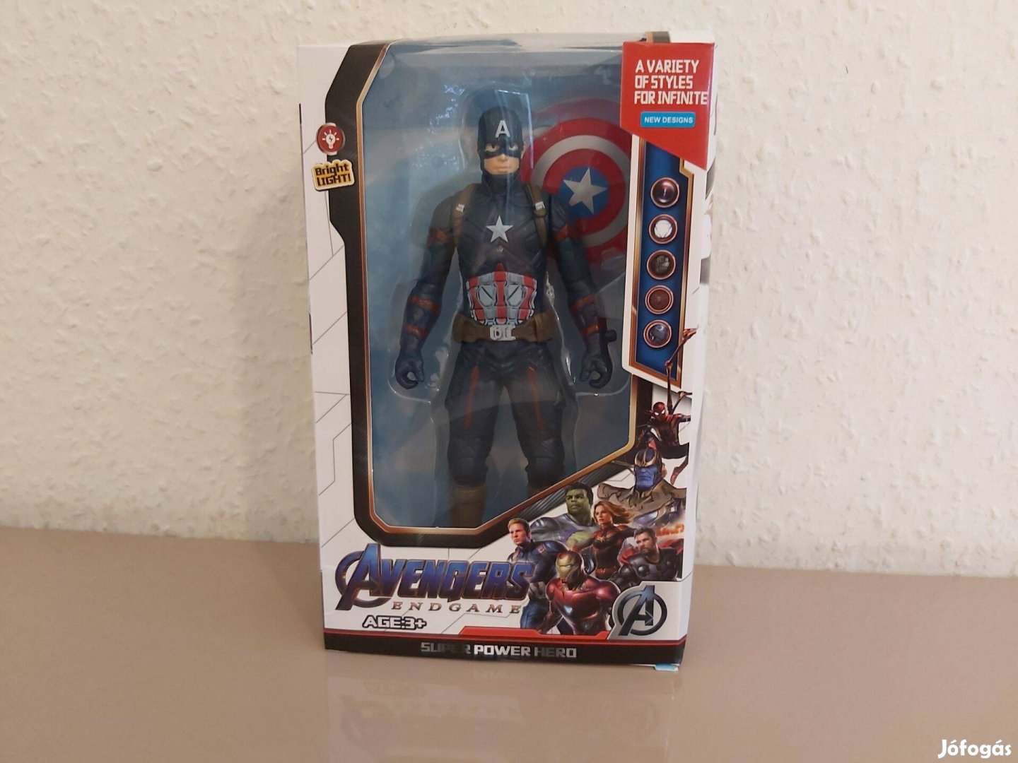 Amerika kapitány Marvel figura 17cm dobozzal Új számlával Avengers