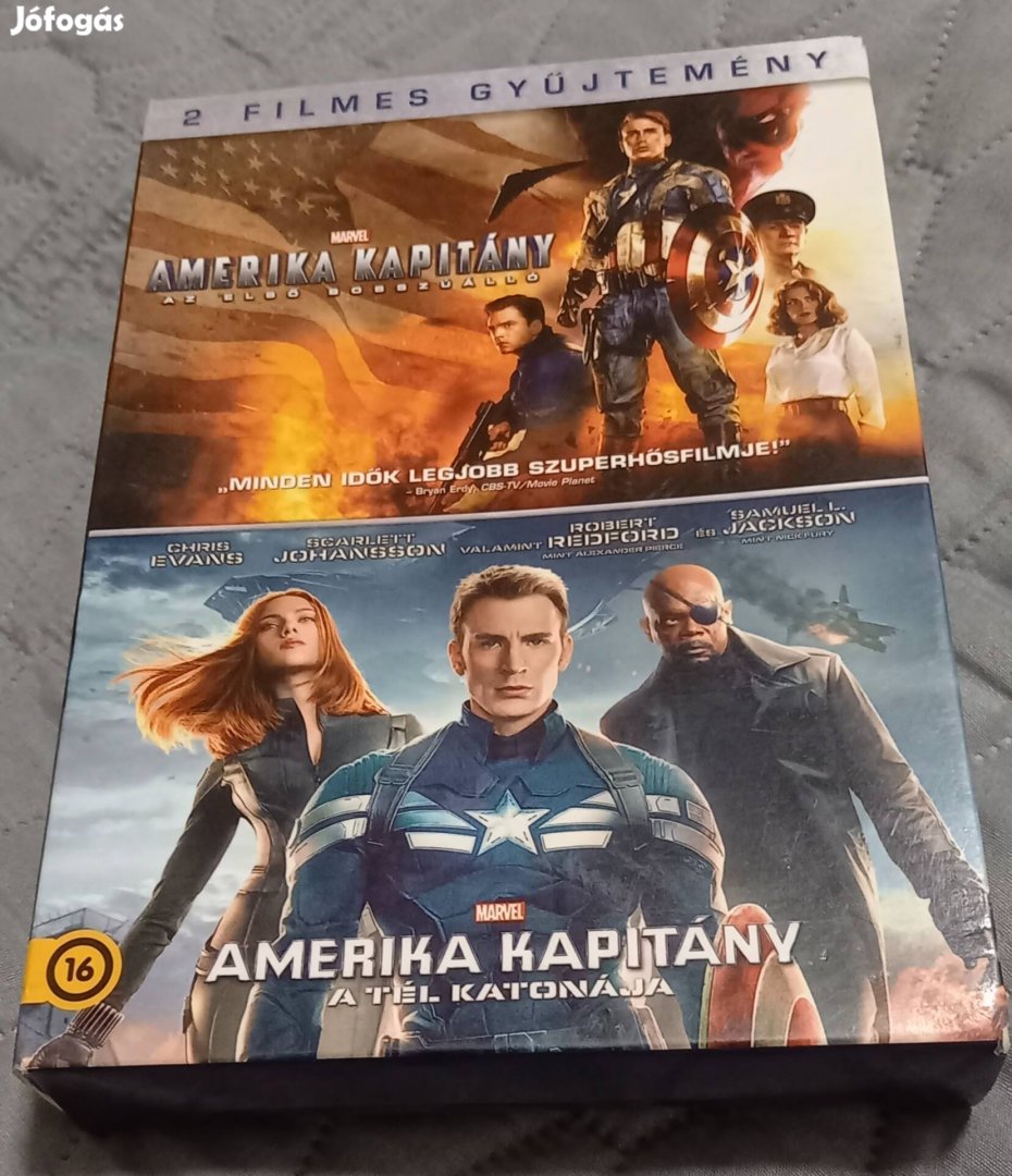 Amerika kapitány díszdoboz - 2 dvd 