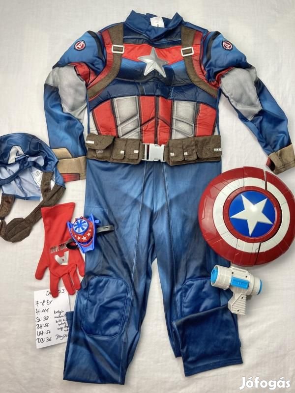 Amerika kapitány jelmez kiegészítők, szuperhős jelmez DK203