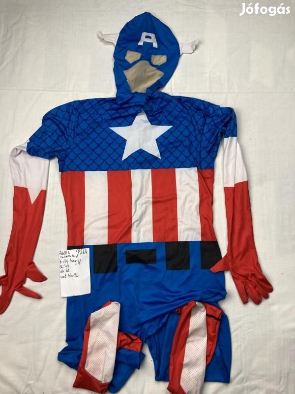 Amerika kapitány jelmez, morph jelmez, felnőtt jelmez P264