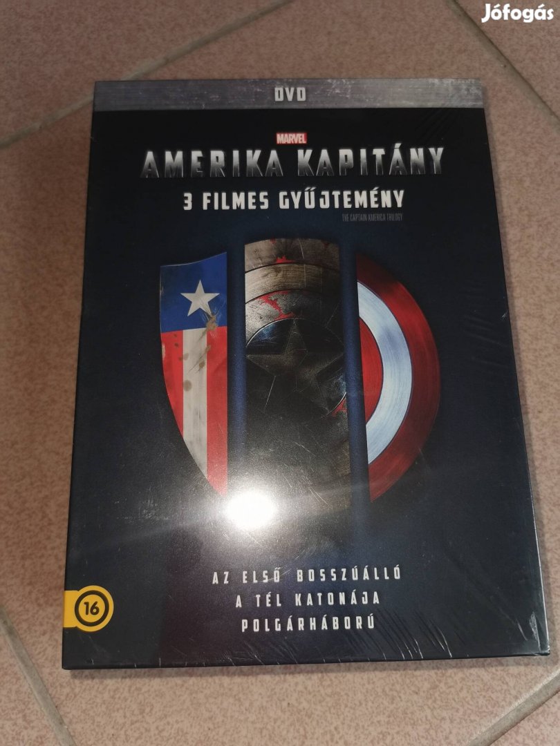 Amerika kapitány trilógia... dvd.... Új!!!!