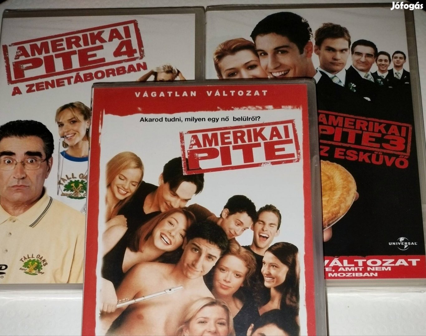 Amerikai Pite 1 - 3 - 4 bontatlan dvd egyben 3999 ft