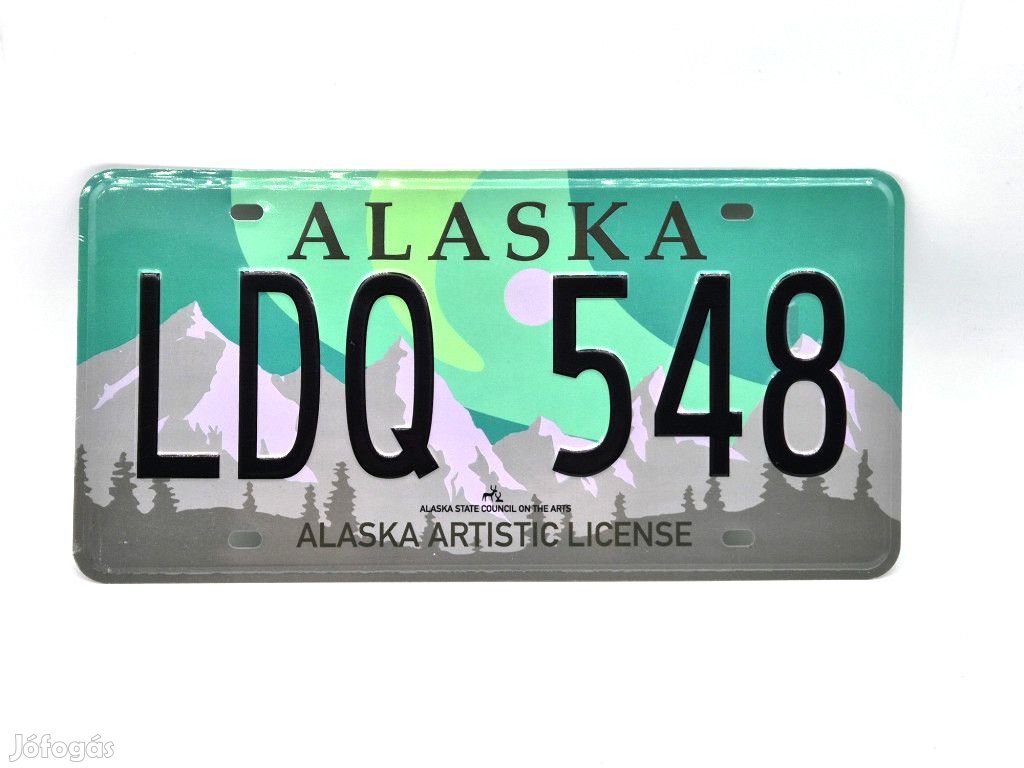 Amerikai USA fém rendszám - Alaska