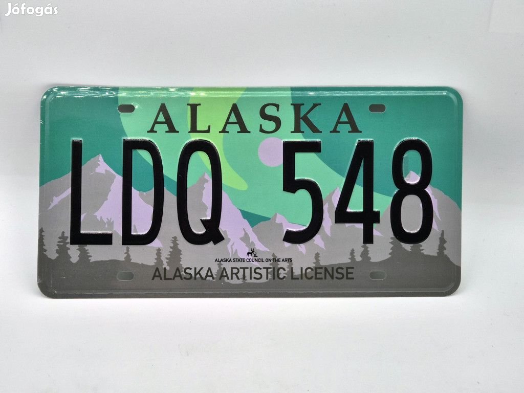 Amerikai USA fém rendszám - Alaska