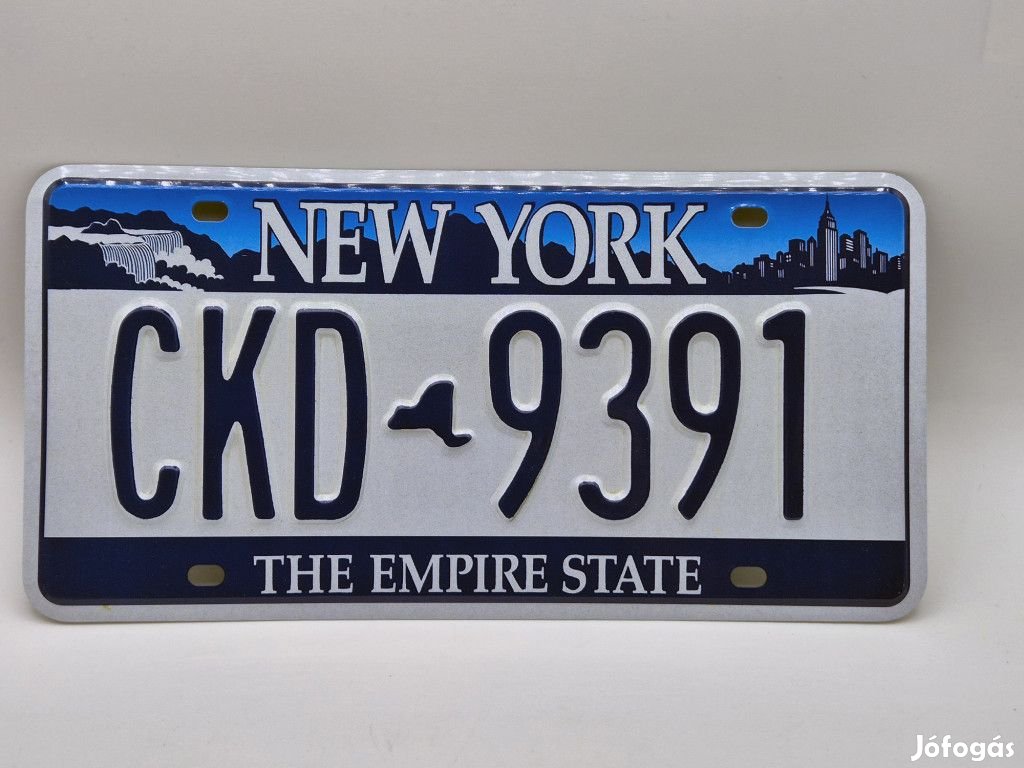Amerikai USA fém rendszám - New York