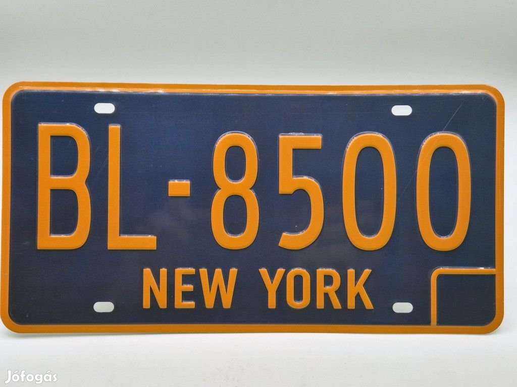 Amerikai USA fém rendszám - New York
