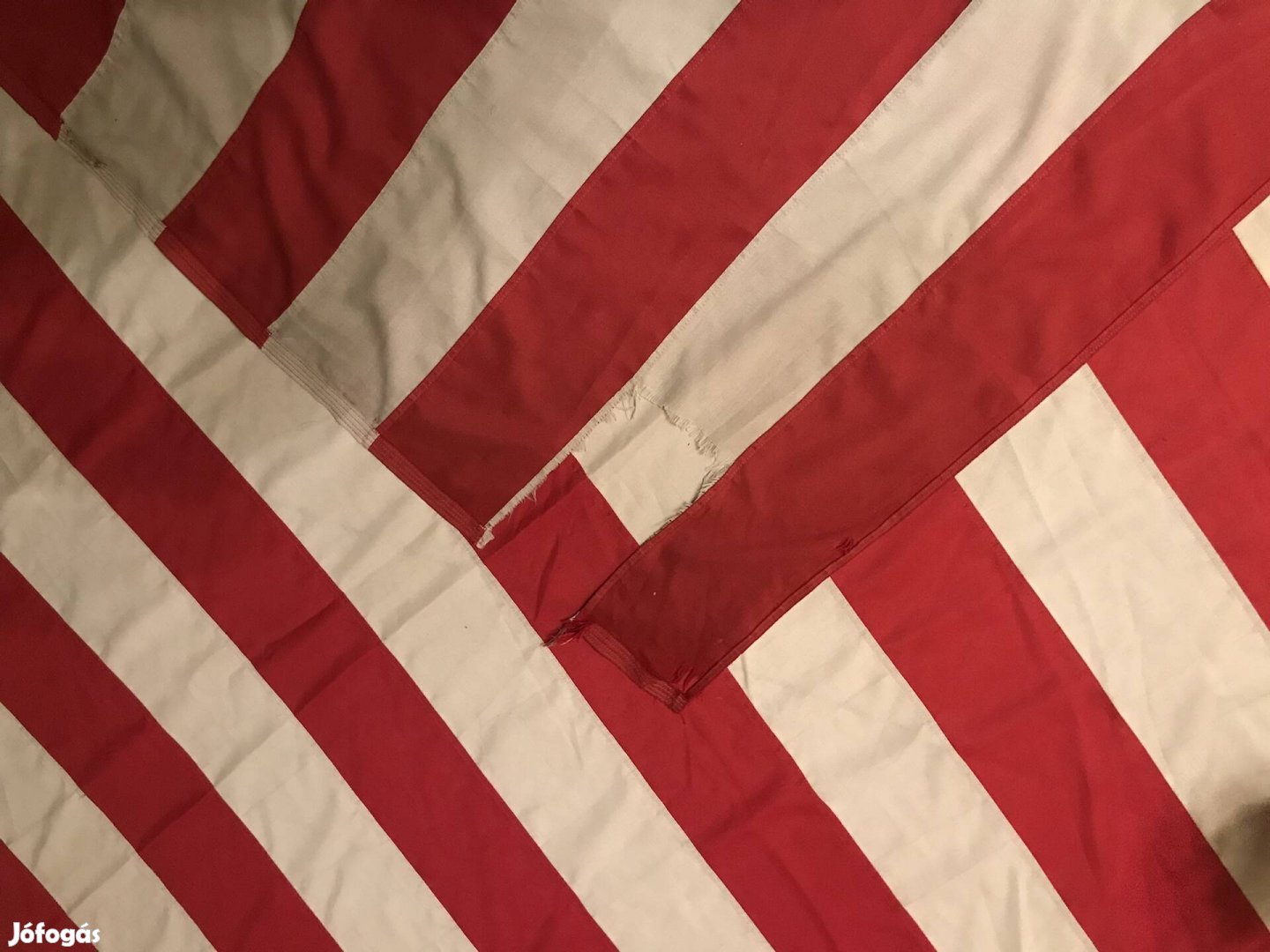 Amerikai hímzett zászló 