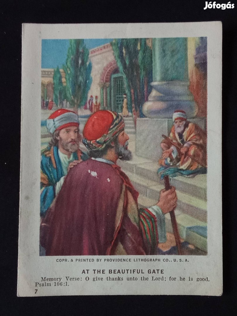 Amerikai imalap, imakönyvbe való lap 1939