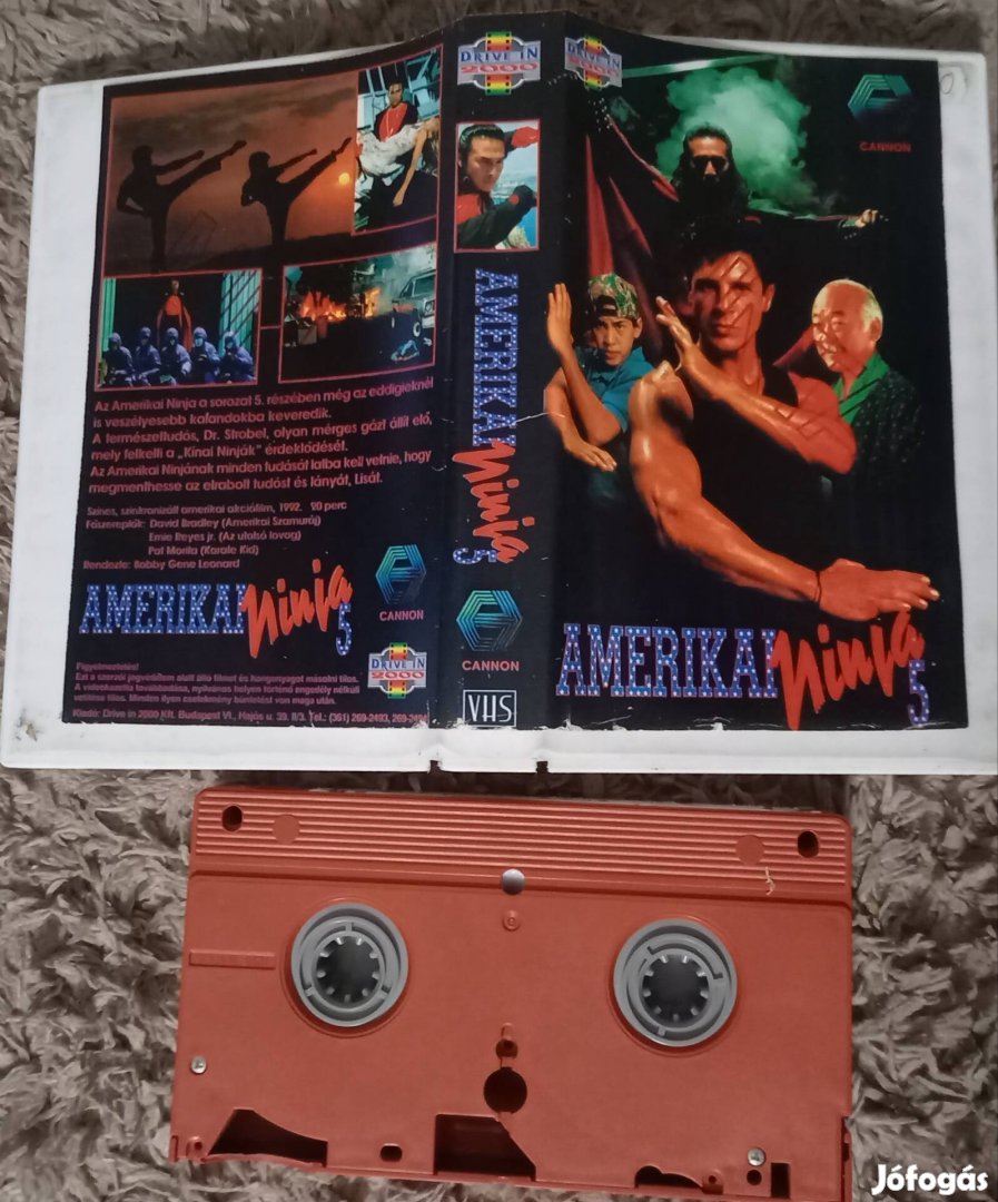 Amerikai ninja 5 - akció vhs - David Bradley