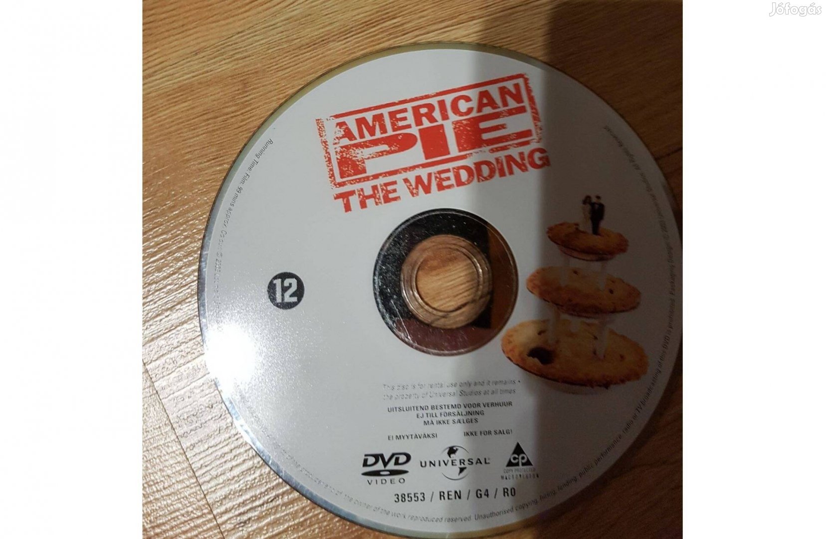 Amerikai pite 3. - Az esküvő DVD