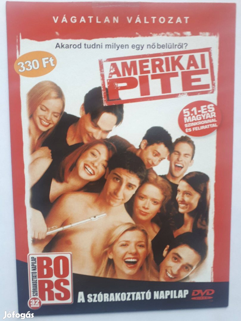 Amerikai pite - papírtokos DVD (posta 255 Ft)