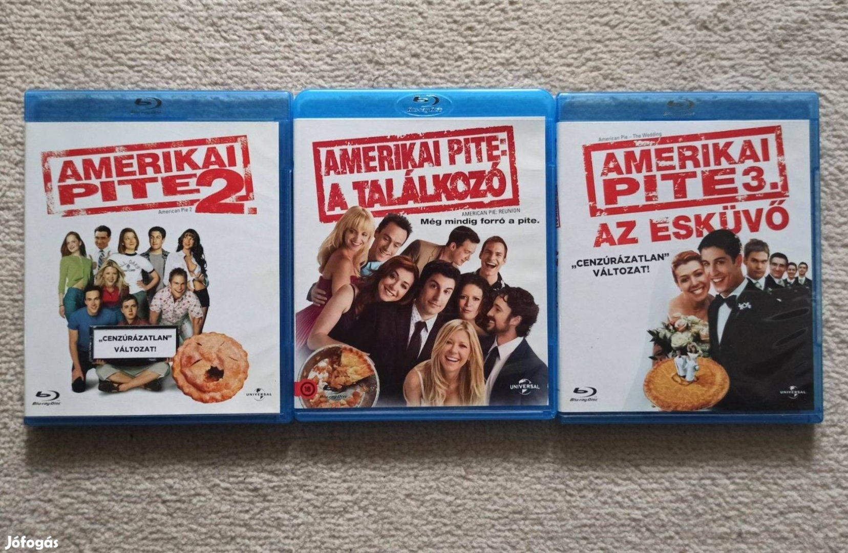 Amerikai pite trilógia blu-ray blu ray film