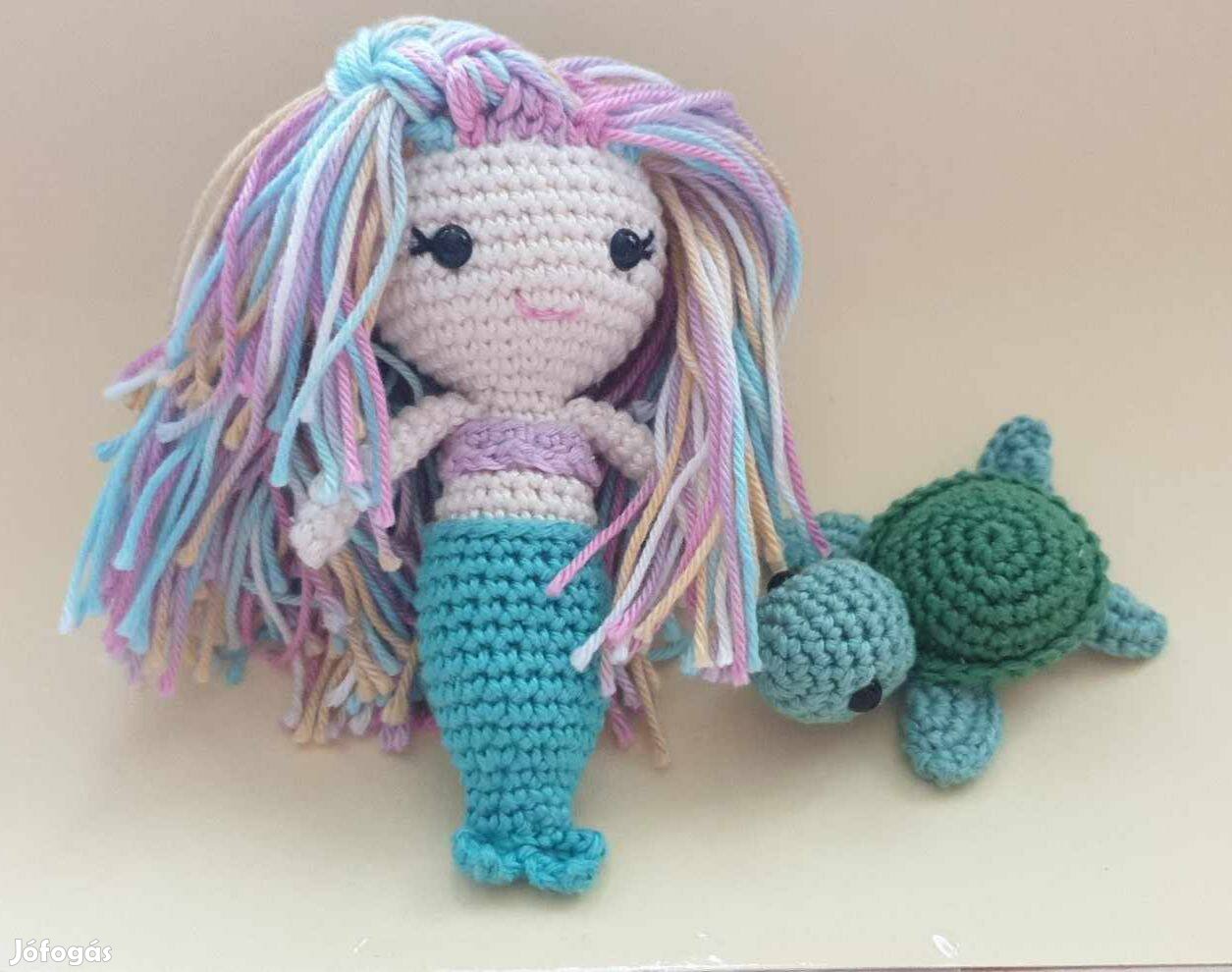 Amigurumi sellő és teknőc