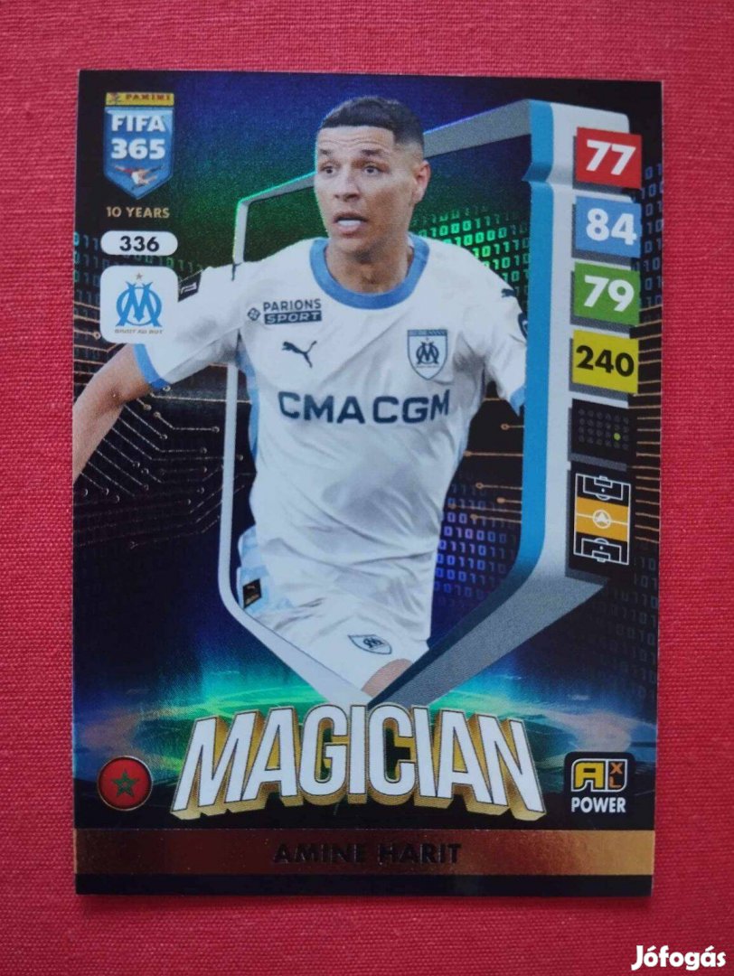 Amine Harit (Marseille) FIFA 365 2025 Power Magician focis kártya