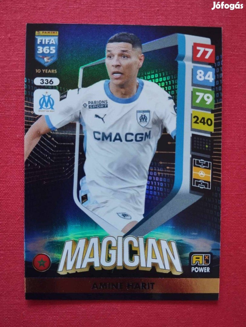 Amine Harit (Marseille) FIFA 365 2025 Power Magician focis kártya