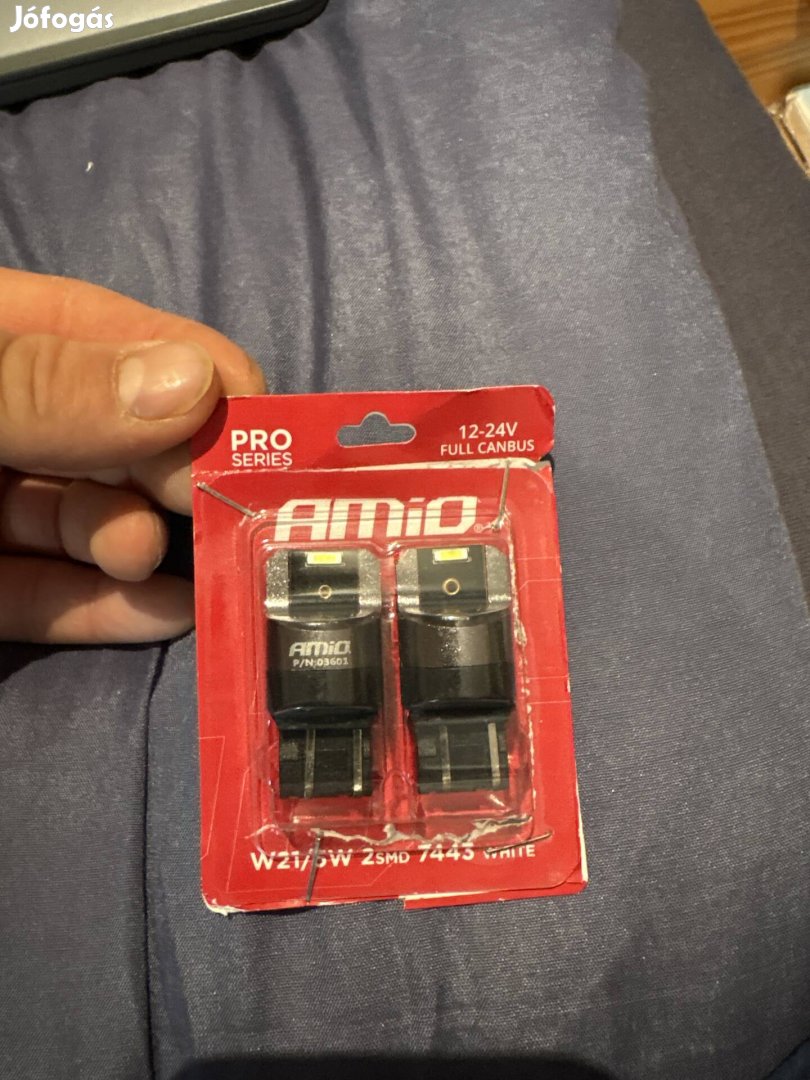 Amio pro canbus W21/5W 7443 foglalat fehér