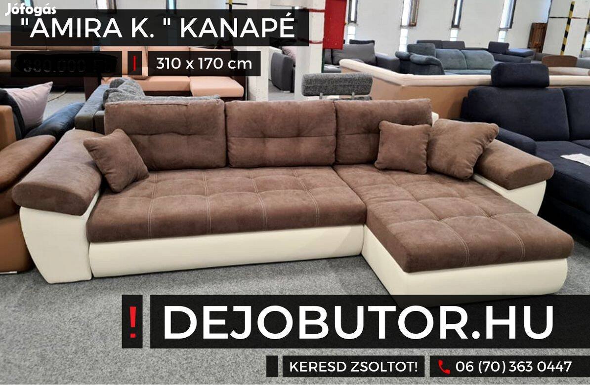Amira mini sarok kanapé ülőgarnitúra 310x170 cm ágyazható