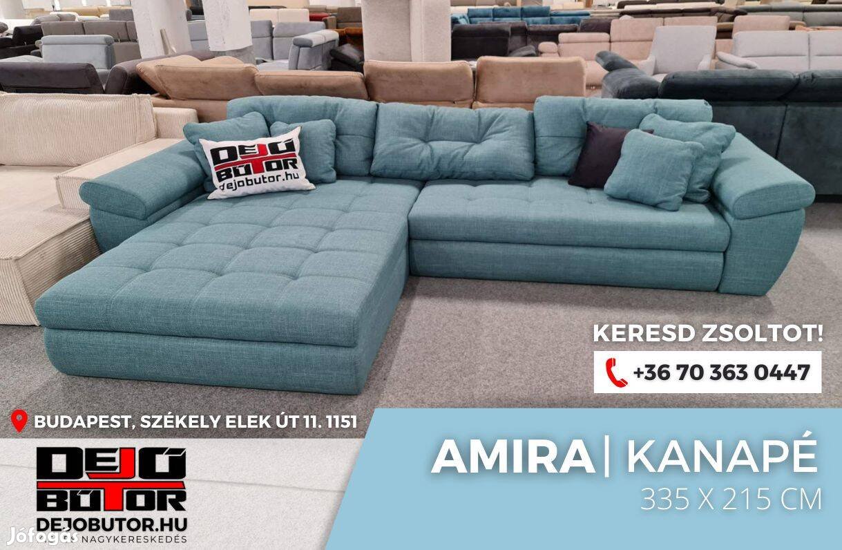 Amira sarok kanapé ülőgarnitúra 215x335 cm HR habos rugós