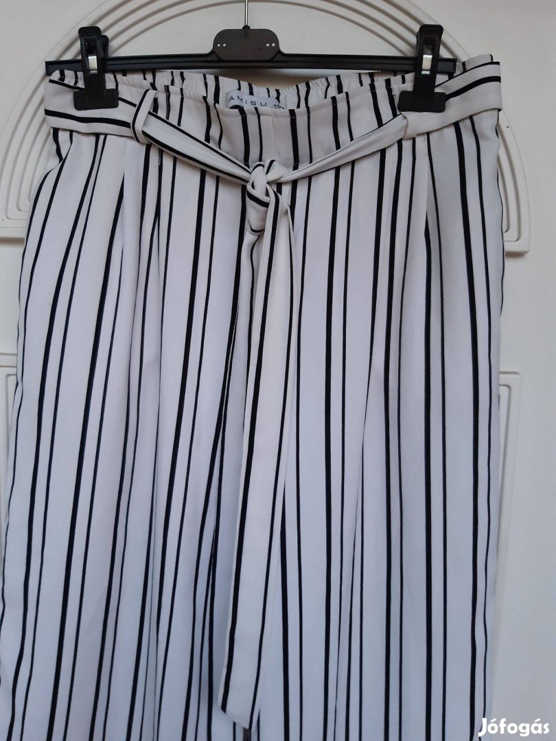 Amisu XL-es csikos női nyári nadrág
