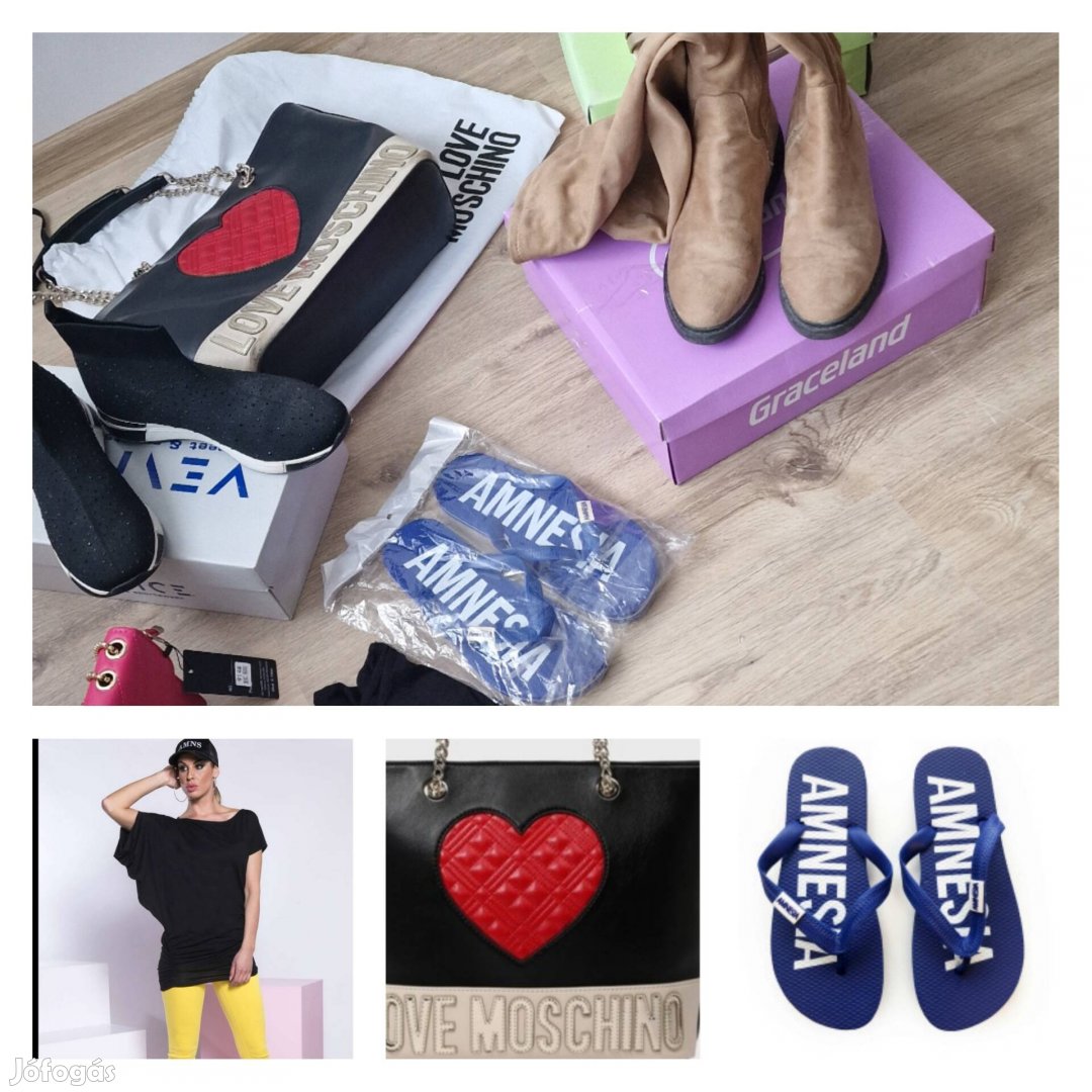 Amnesia Love Moschino női ruha felső csomag cipő táska csomag