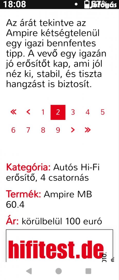 Ampire erősítő 