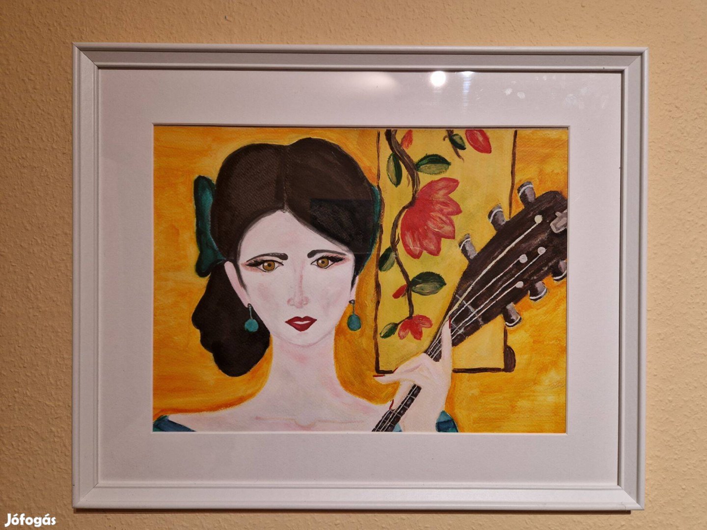Ana, Gésa gitárral festmény