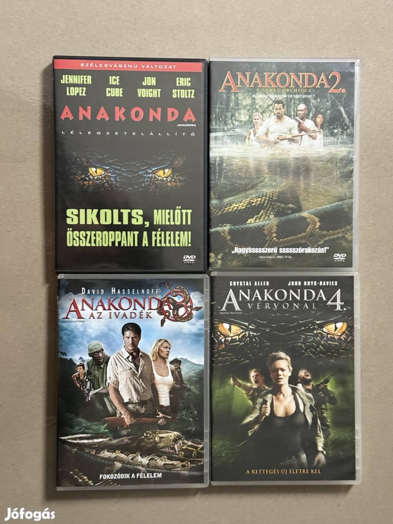 Anakonda mind a 4rész dvd