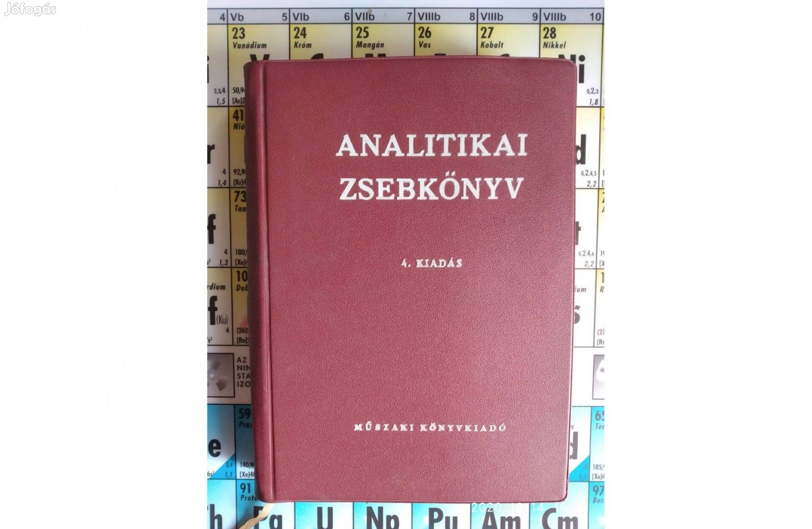 Analitikai zsebkönyv (4.javított kiadás) - Vegyészek, gyógyszerészek,