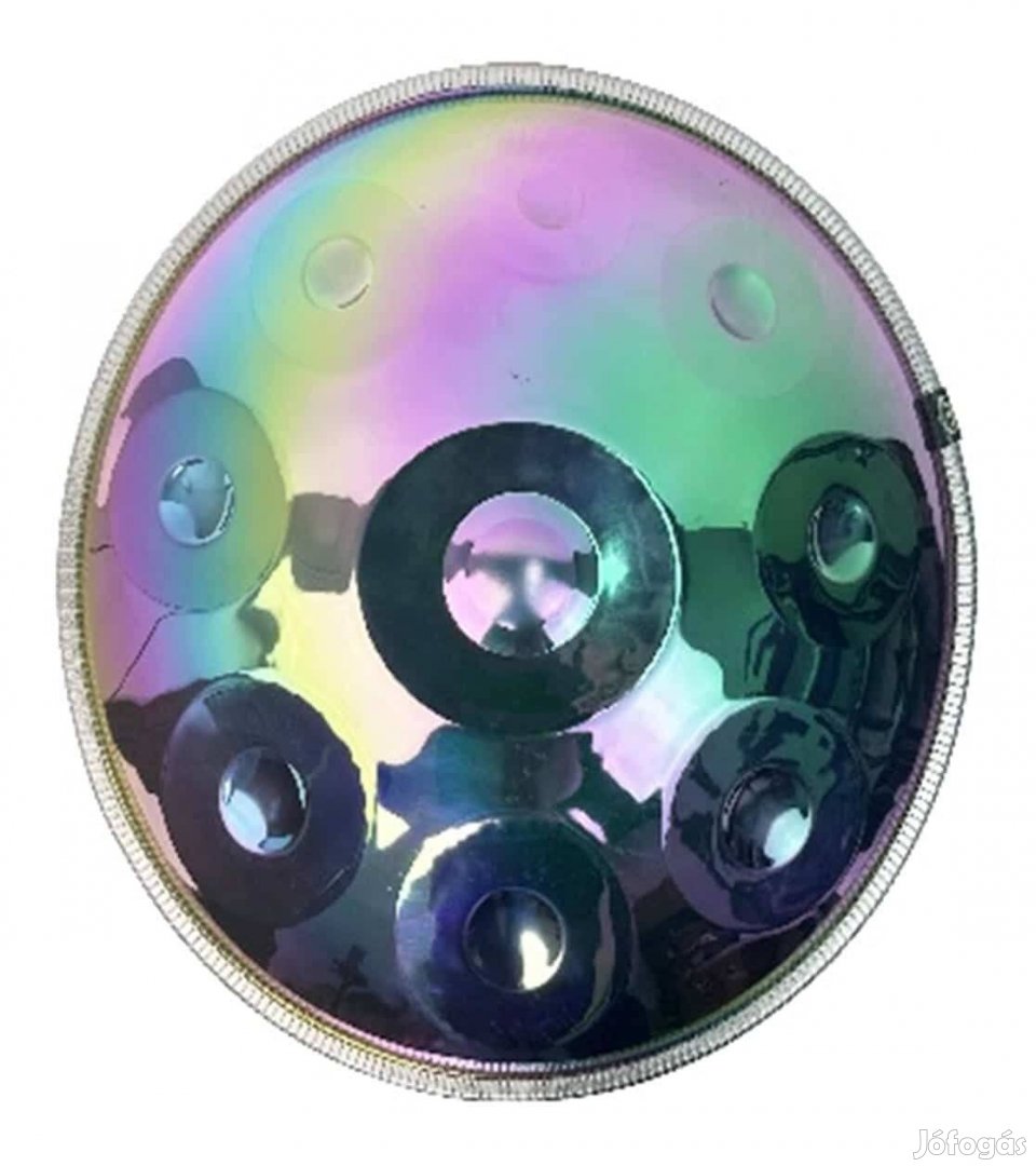 Ananda Szivárvány Handpan 10 hangos, ajándék tok és állvány