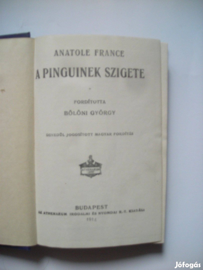 Anatole France Ludláb királynéBonnard Sylvester vétke