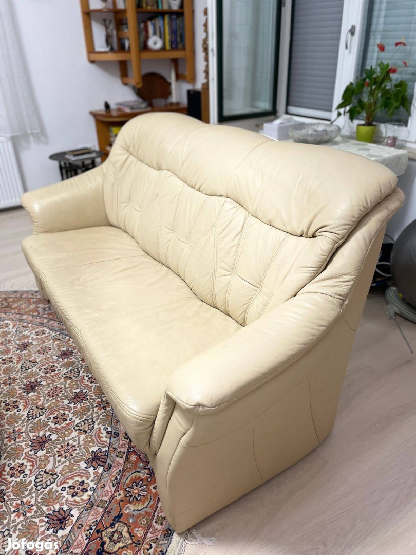 Andante Fiona bőr Longlife bézs Duce Creme kanapé