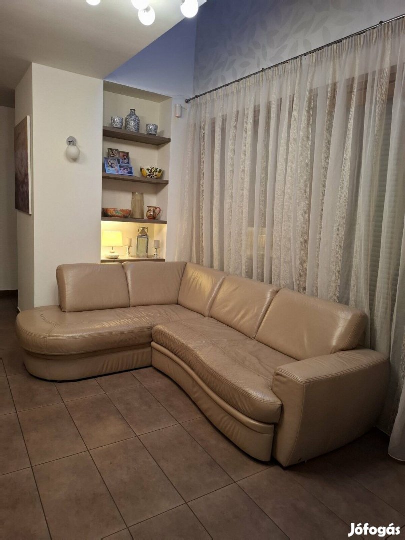 Andante bőr sarokkanapé eladó