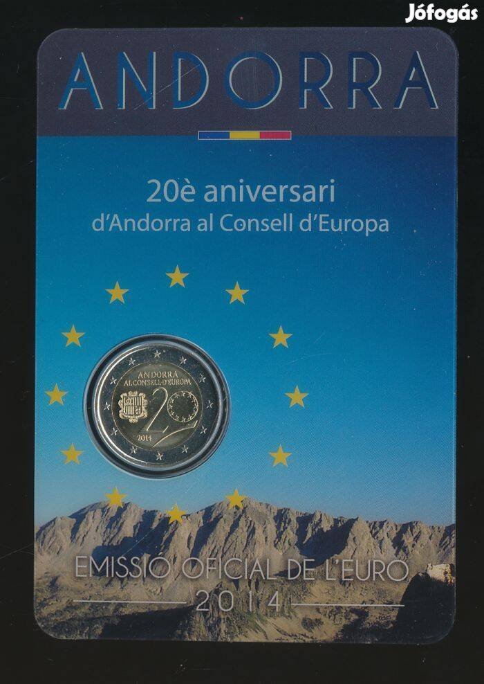 Andorra 2 Euro 2014 Európa Tanács, egyéni igazolásszámmal