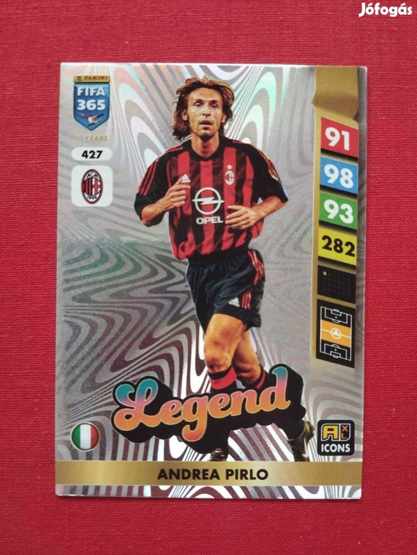 Andrea Pirlo (Milan) FIFA 365 2025 Icon Legend focis kártya