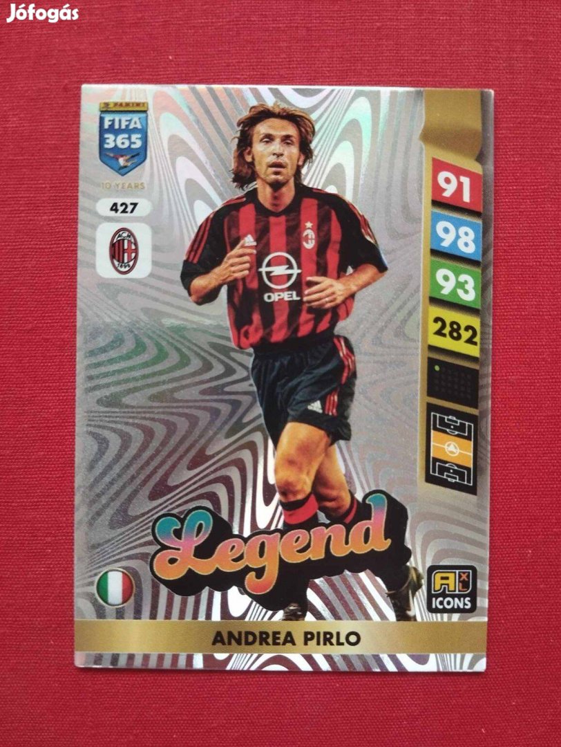 Andrea Pirlo (Milan) FIFA 365 2025 Icon Legend focis kártya