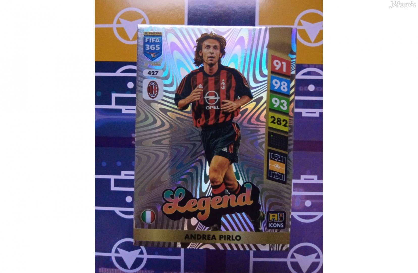 Andrea Pirlo (Milan) Fifa 365 2025 Icon Legend focis kártya