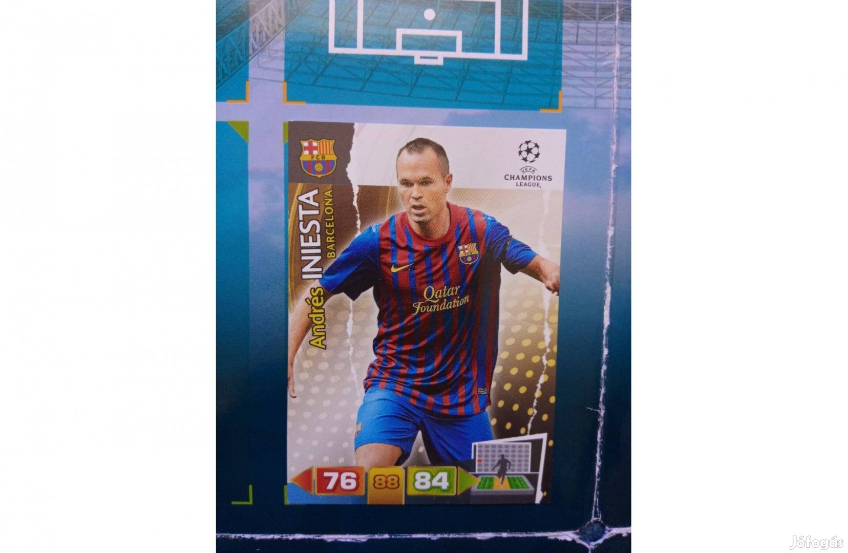 Andrés Iniesta (Barcelona) Champions League kártya