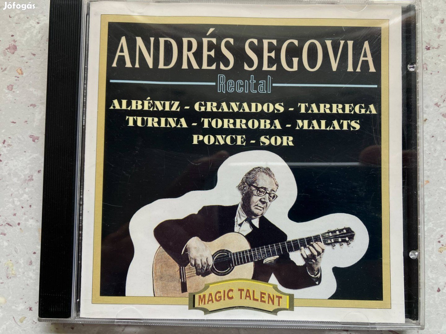 Andrés Segovia Recital. Spanyol gitárdarabok CD-n