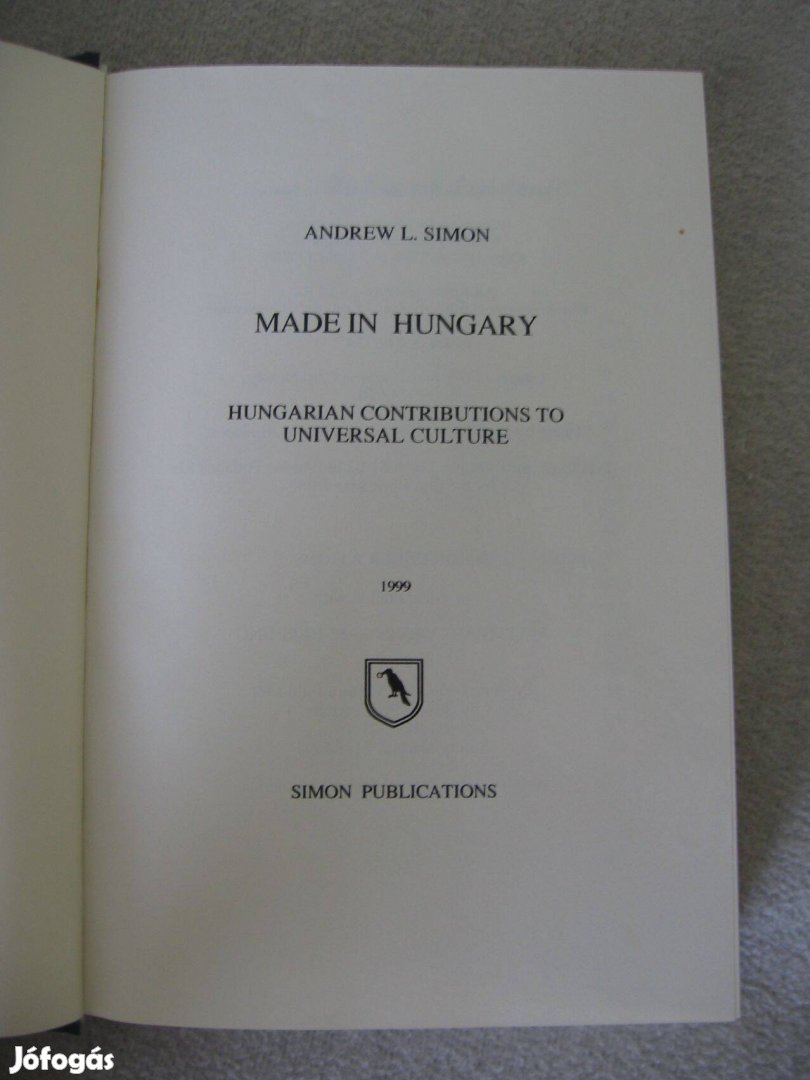 Andrew L.Simon : Made in Hungary angol nyelvű,- könyv