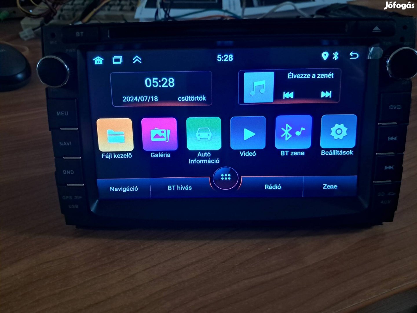 Android Auto Autórádió multimedia Waze telefon tükrözés