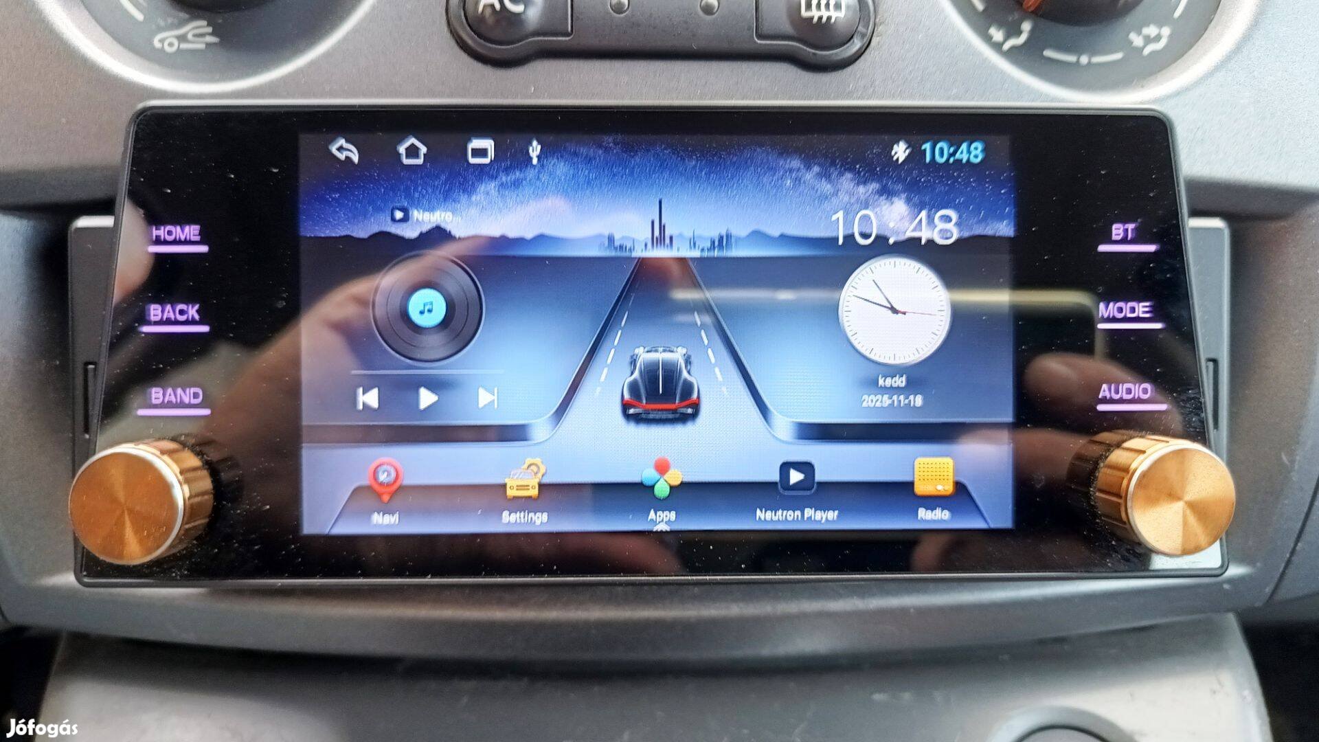 Android Auto fejegység 1DIN 7"