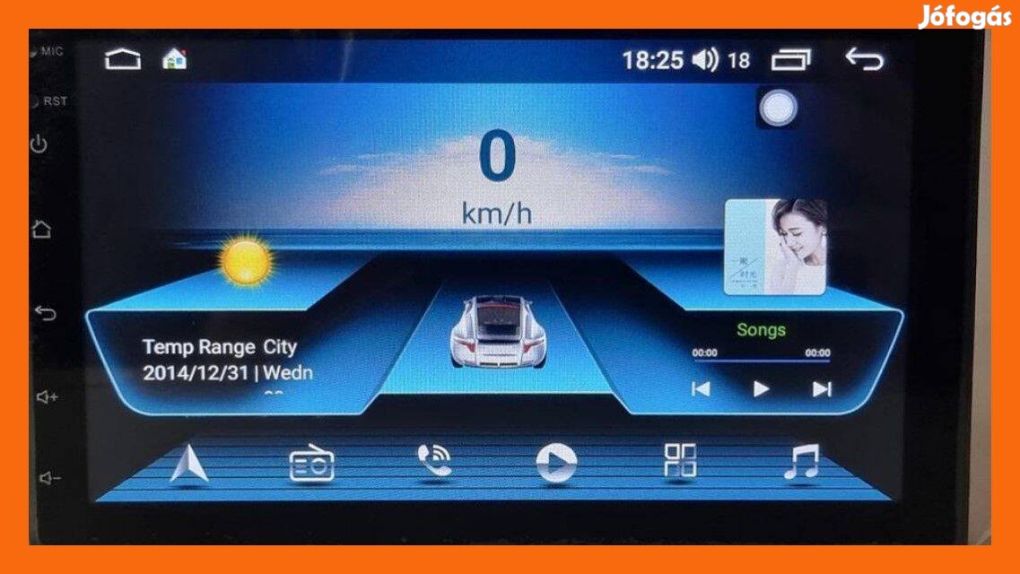 Androidos autórádió 7"