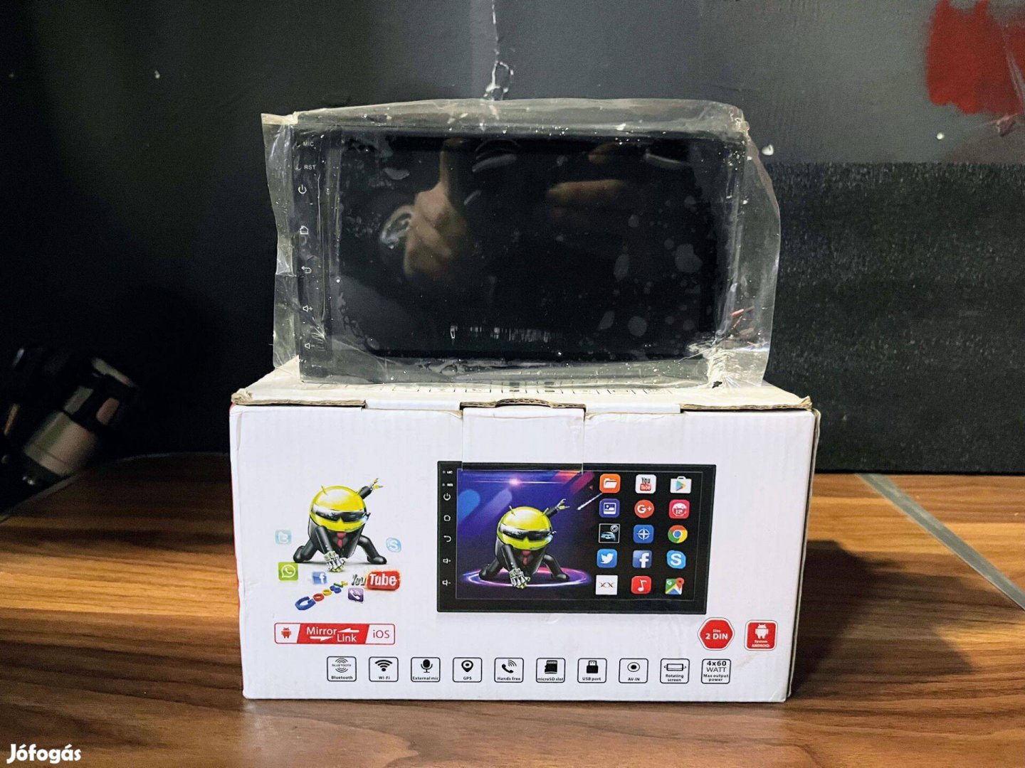 Androidos érintős fejegység 7" új bontott dobozos, gps, Mirro Link, 1