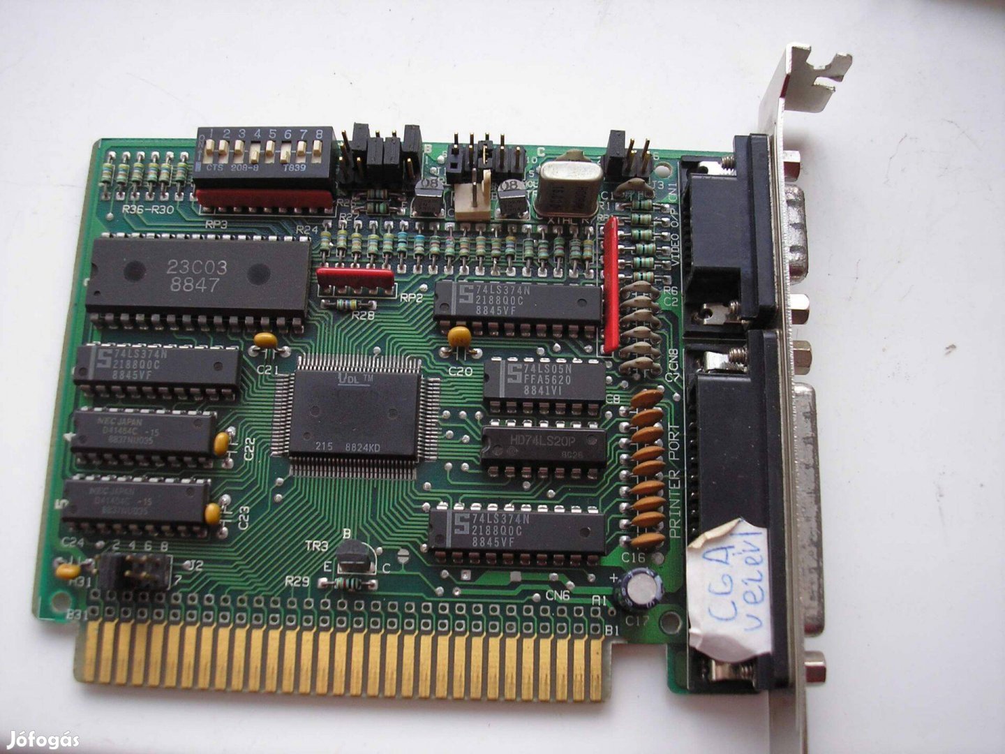 Andron PCB0078B Graphics and LPT ISA card (1990) , működik