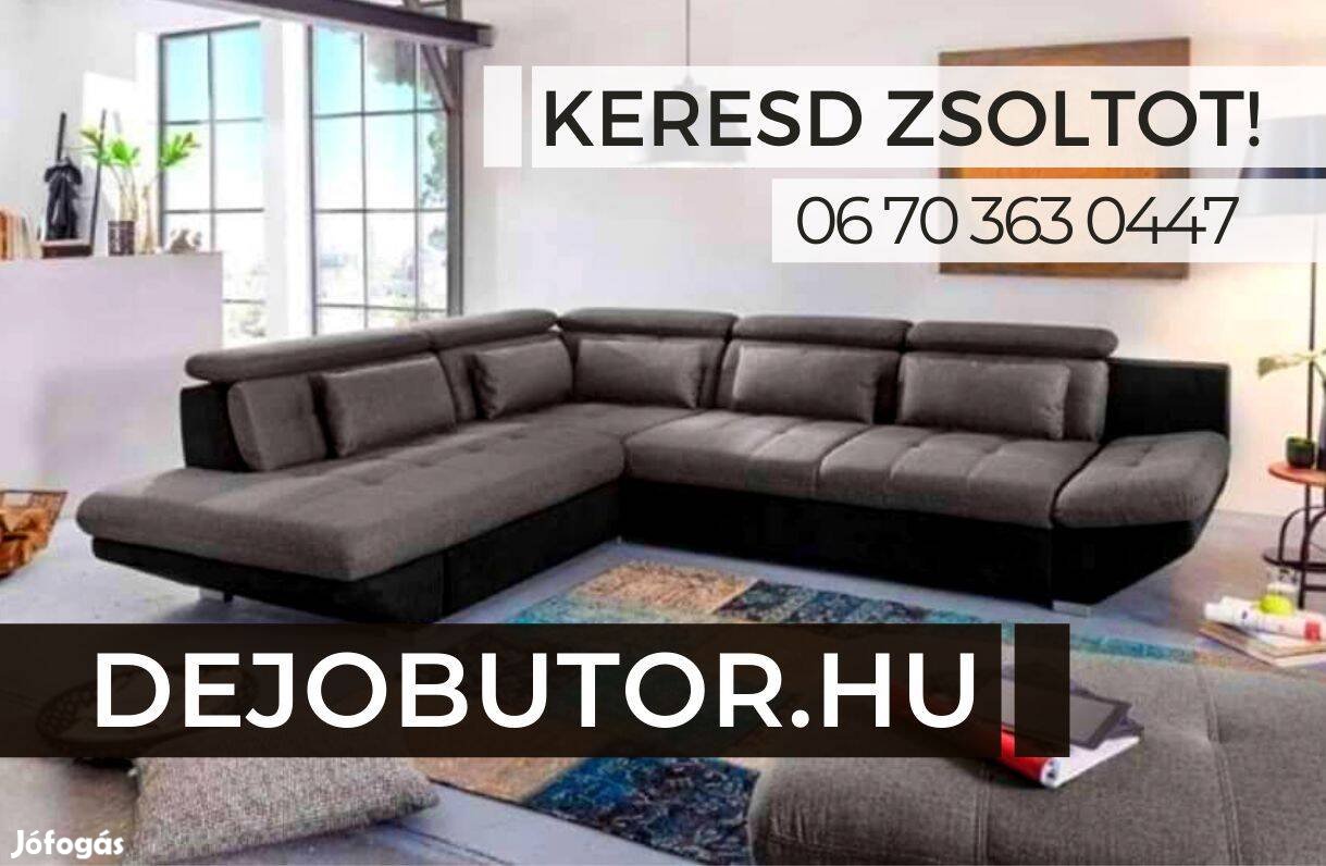 Angel sarok kanapé bútor ülőgarnitúra 300x230 cm bronz