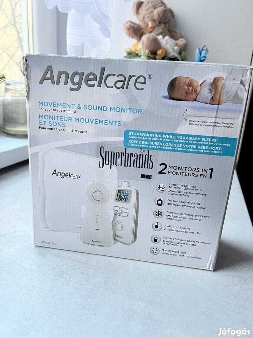 Angelcare 2in1 légzésfigyelő és bébiőr eladó!