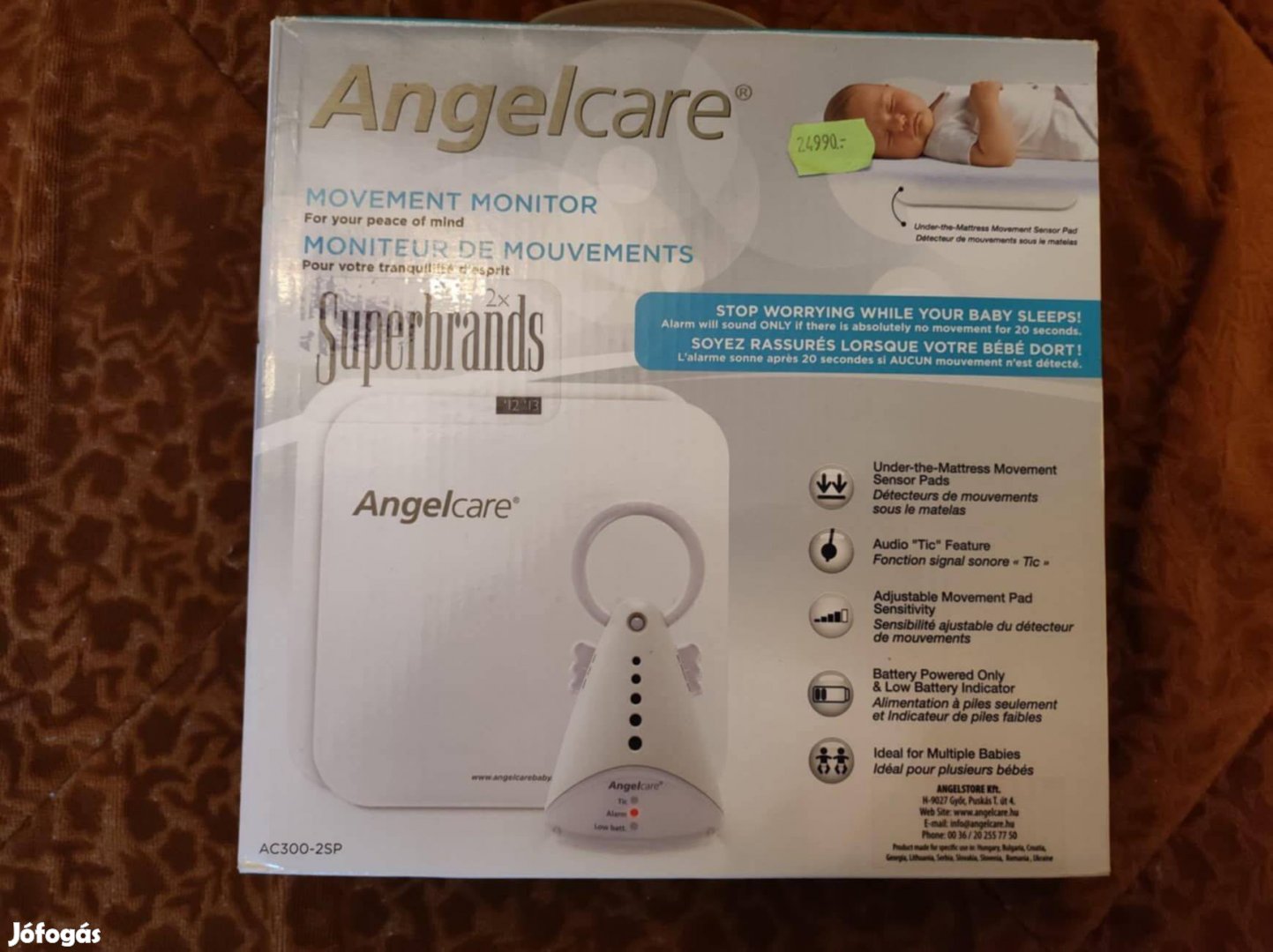 Angelcare AC300 Légzésfigyelő