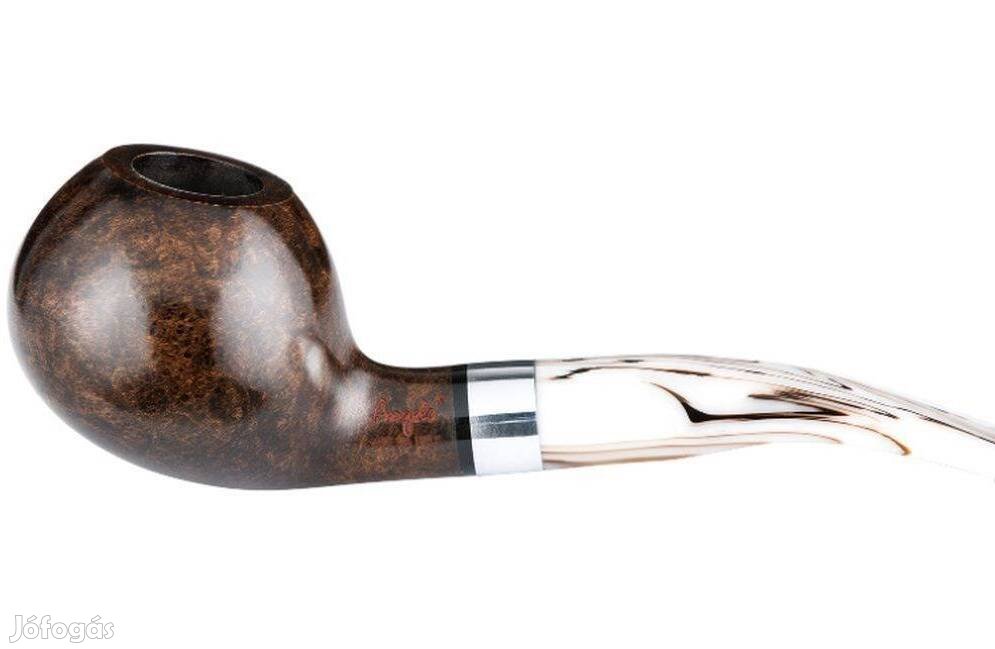 Angelo sötét barna színű hanga gyökér pipa enyhén hajlított