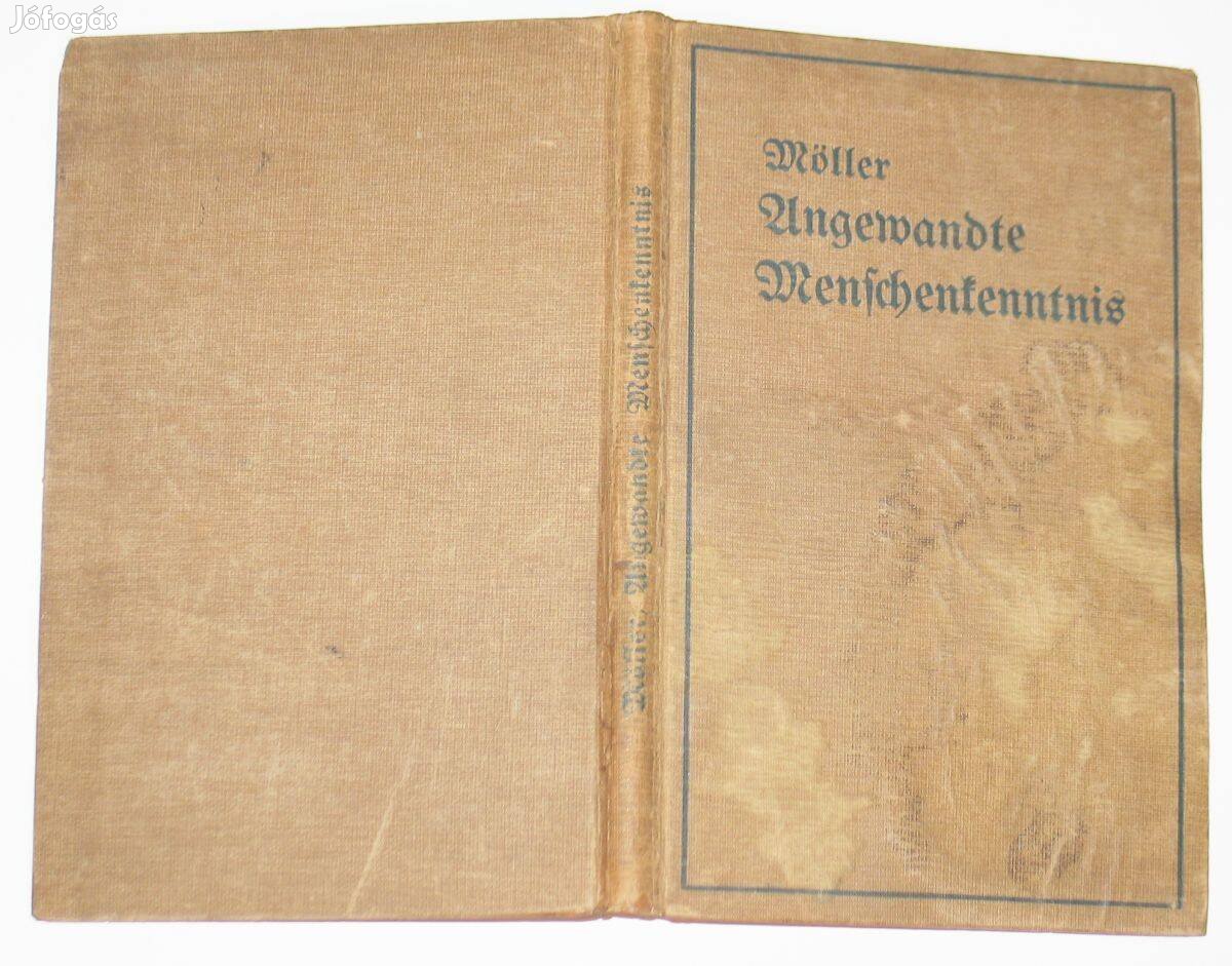 Angewandte Menschenkenntnis 1919 grafológia német kézírás íráselemzés