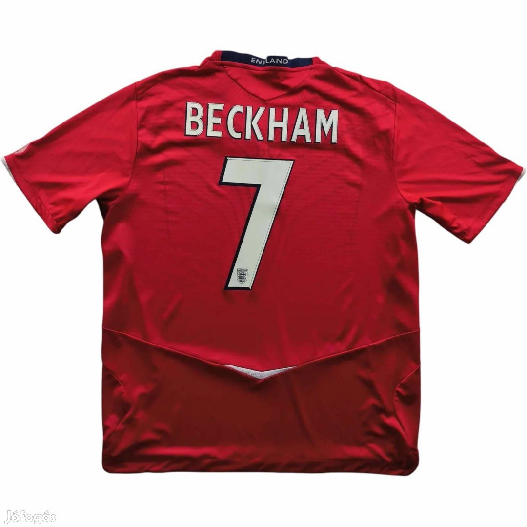 Anglia 2008-10 Umbro vendég David Beckham foci mez XXL-es